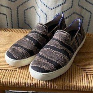 The Original Slip On Sneaker - Black and Snakeskin print